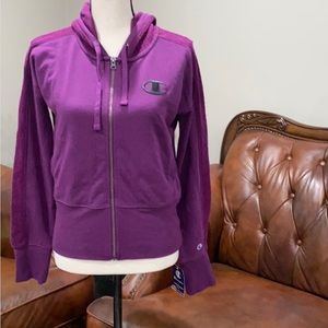 Champions hoodie size s heritage herringbone zip hoodie